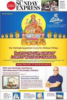 The New Indian Express Chennai - April 16th 2017